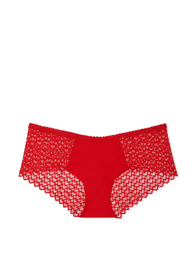 No-Show Heart Lace Hiphugger Panty image number 2