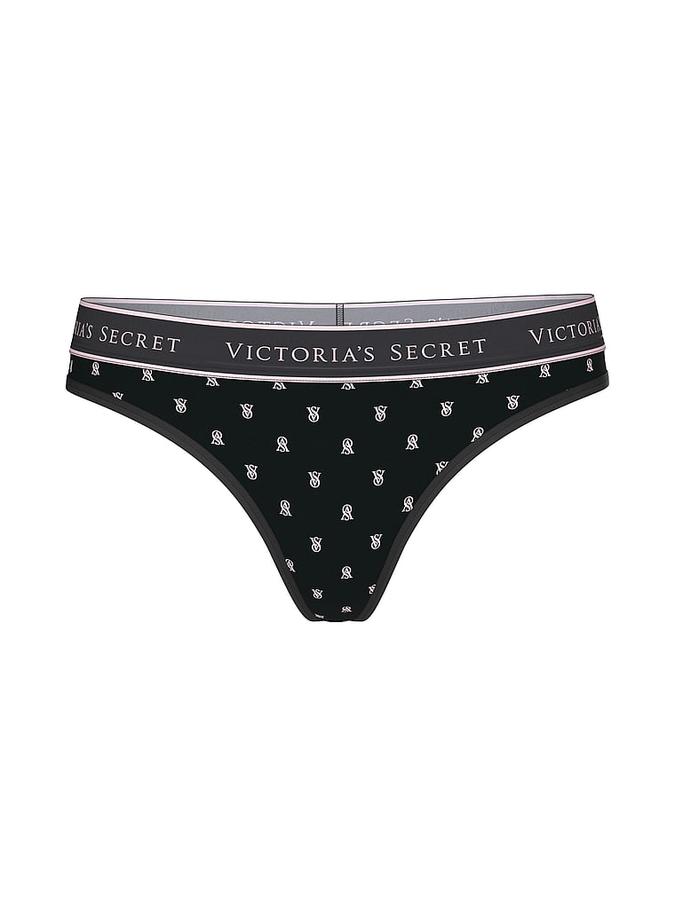 Logo Cotton Thong Panty image number 2