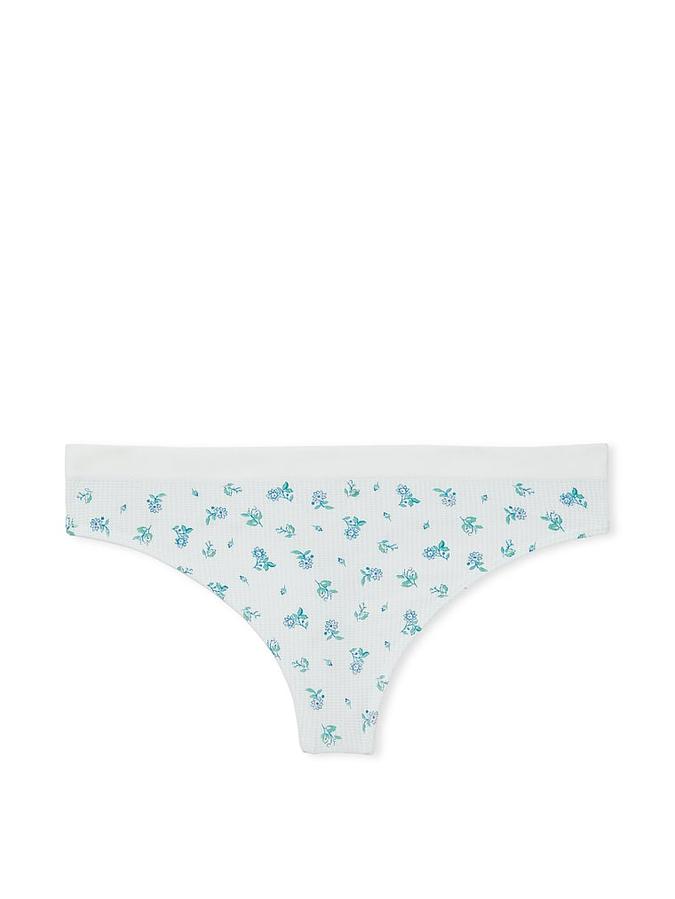 Seamless Waffle Thong Panty image number 1