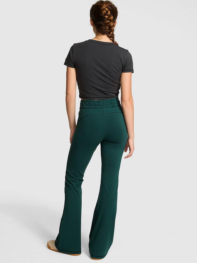 Green All-Day Cotton Pocket Flare Leggings All-Day Cotton Pocket Flare Leggings