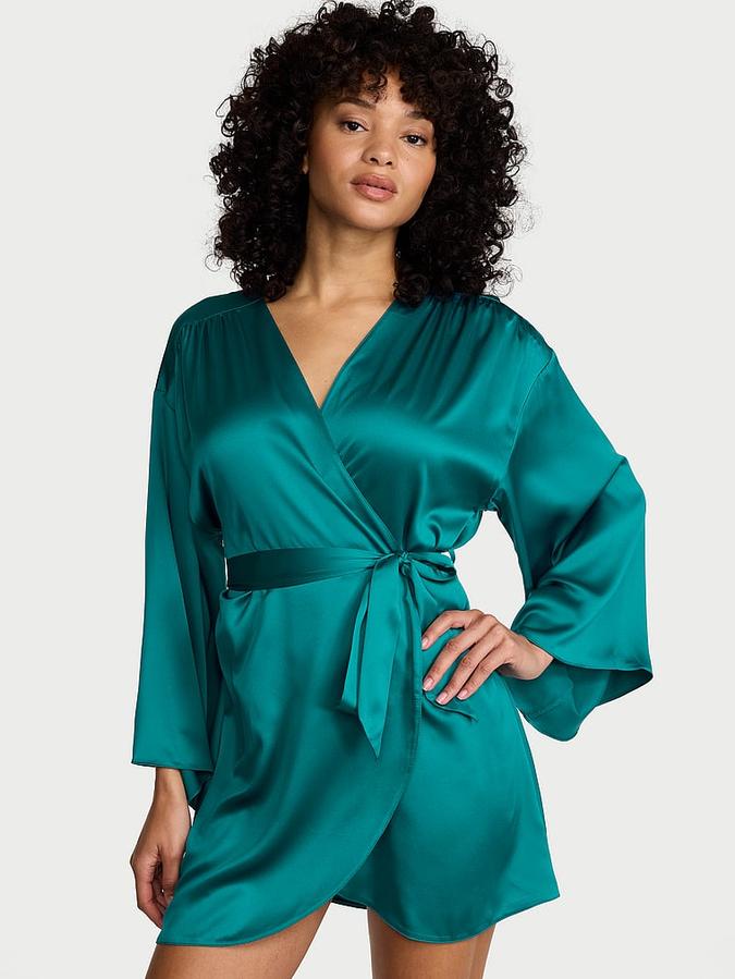 Satin Short Robe