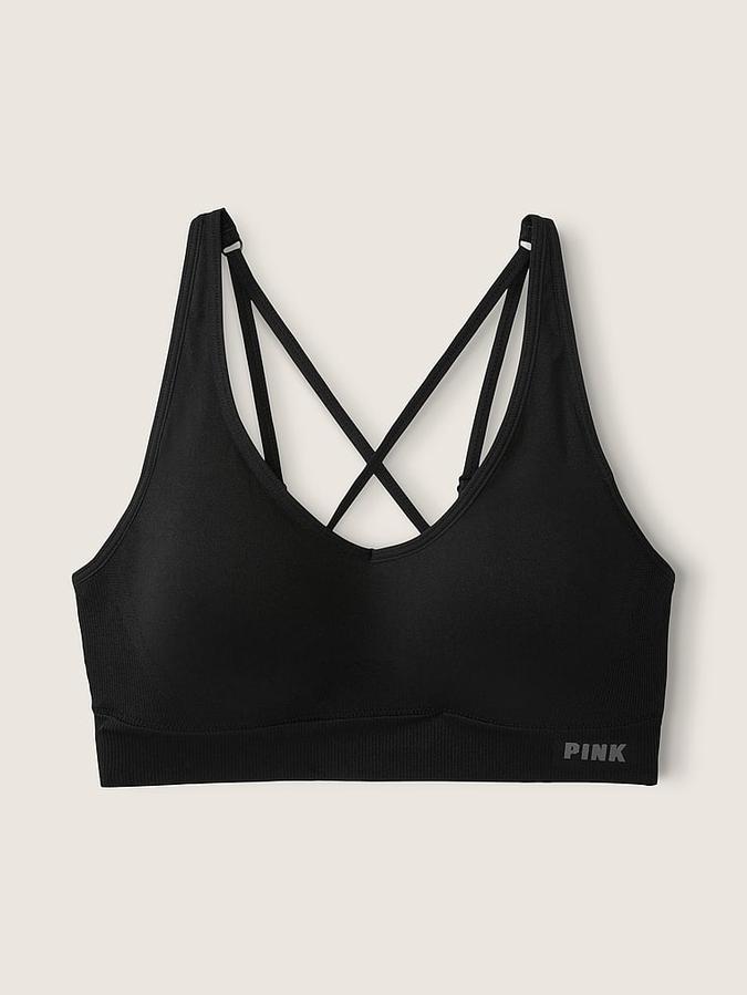 Pink Active Seamless Air Medium-Impact Sports Bra image number 2
