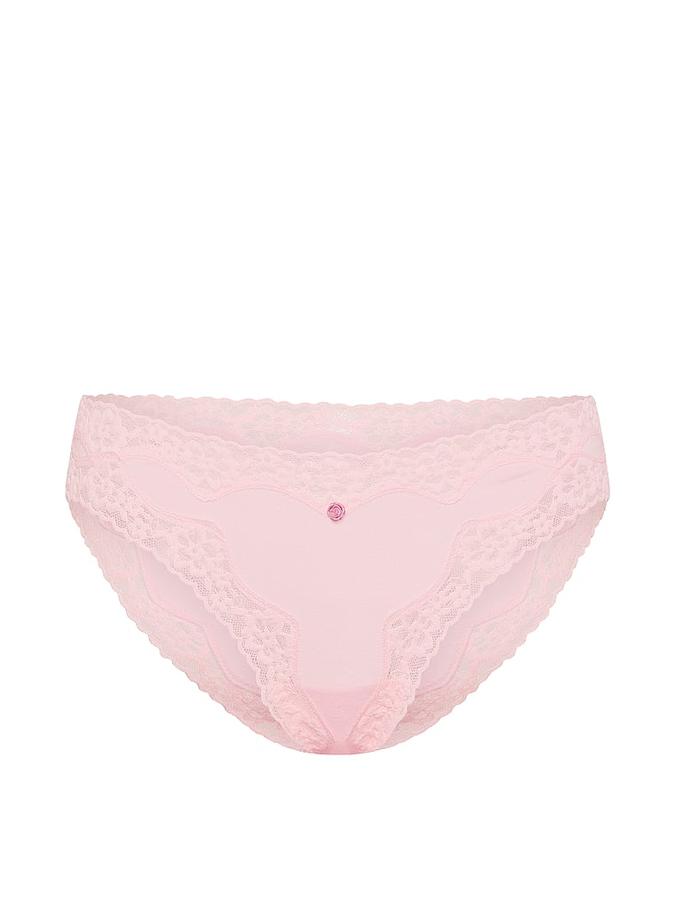 Cotton Lace-Waist Bikini Panty image number 2