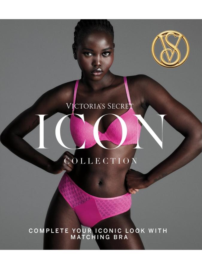 Icon by Victoria's Secret Lace Adjustable String Thong Panty image number 2