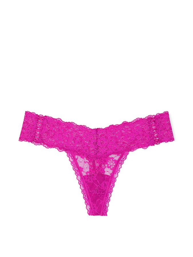Lace-Up Lace Thong Panty image number 1