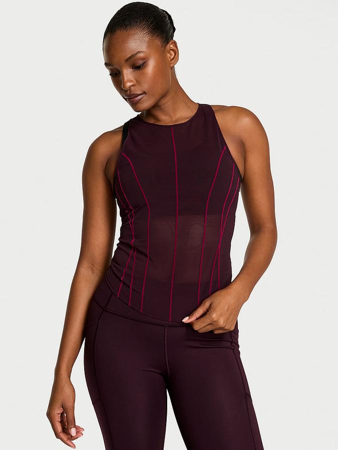 VSX Flocked Mesh Tank Top image number 0
