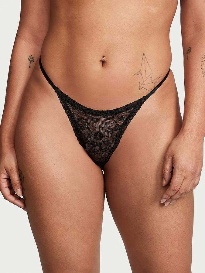 Lace String Thong Panty image number 0