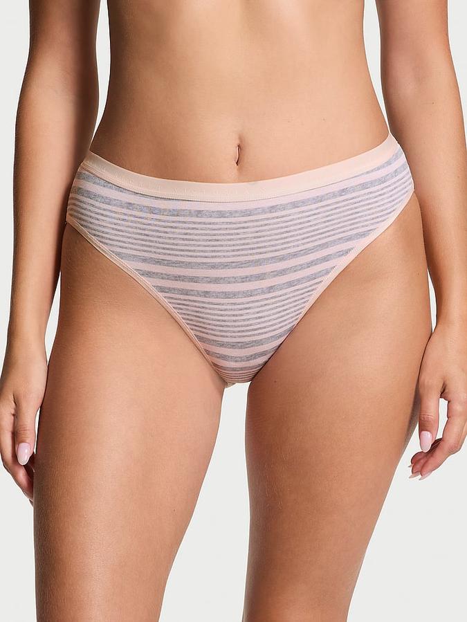 Stretch Cotton High-Leg Brief Panty image number 0
