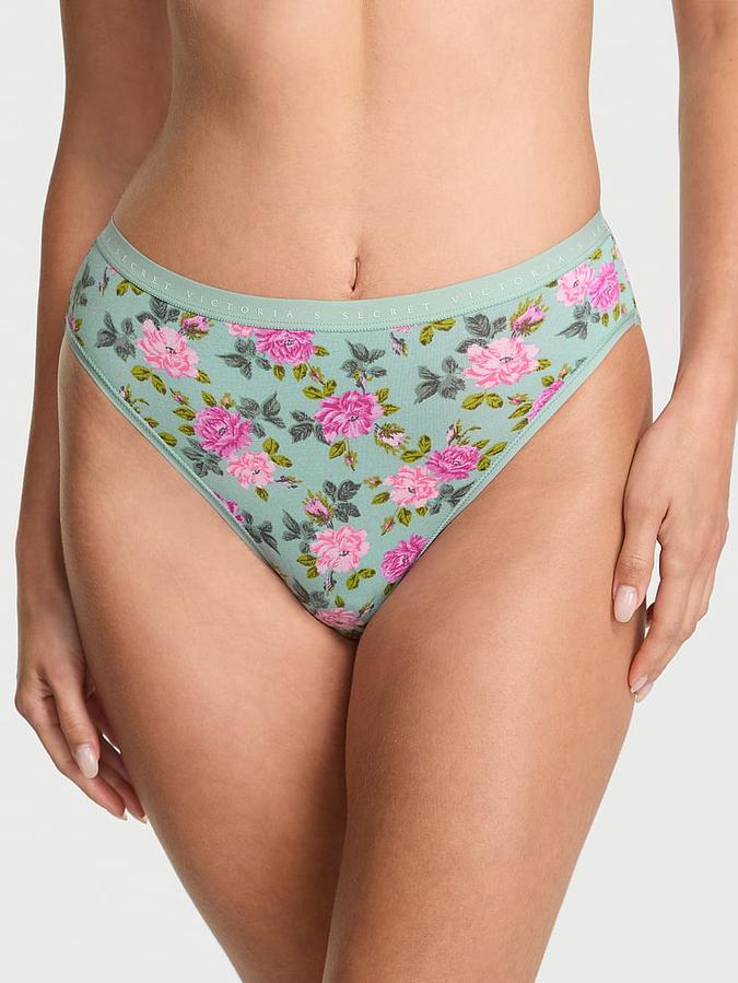 Stretch Cotton High-Leg Brief Panty image number 0