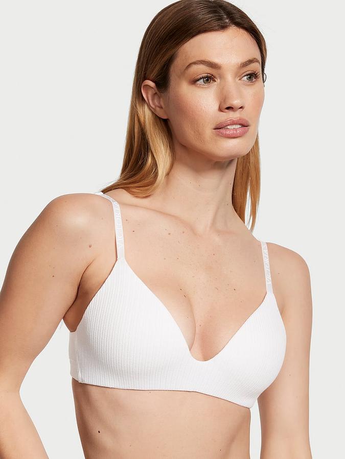 Lightly Lined Pointelle Wireless Bra image number 0
