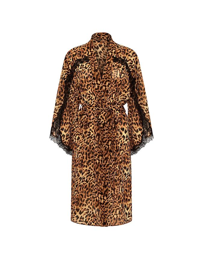 Chiffon & Lace Midi Robe image number 2