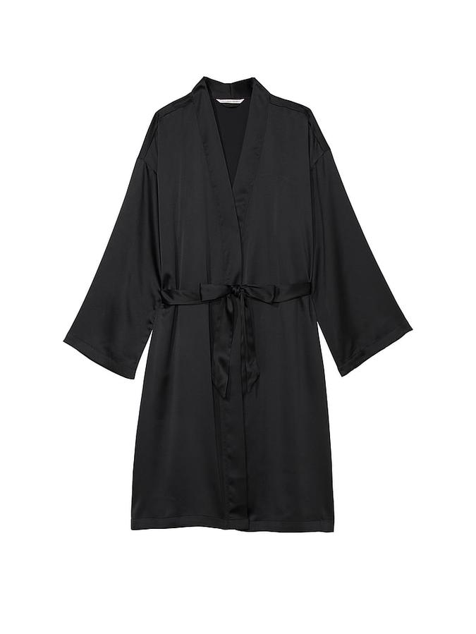 Satin Midi Robe image number 2