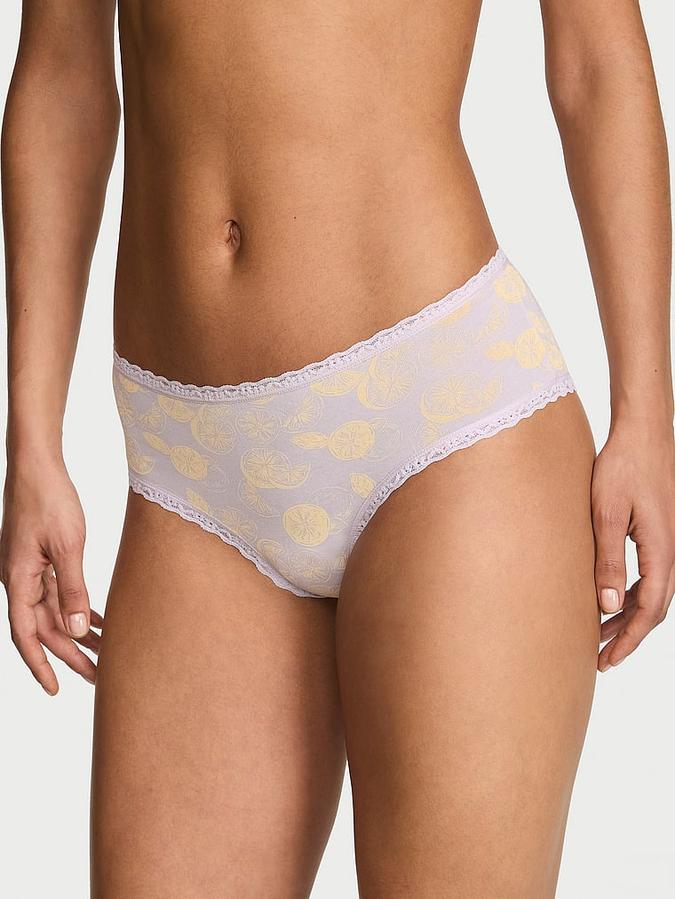 Cotton Lace-Waist Cheeky Panty