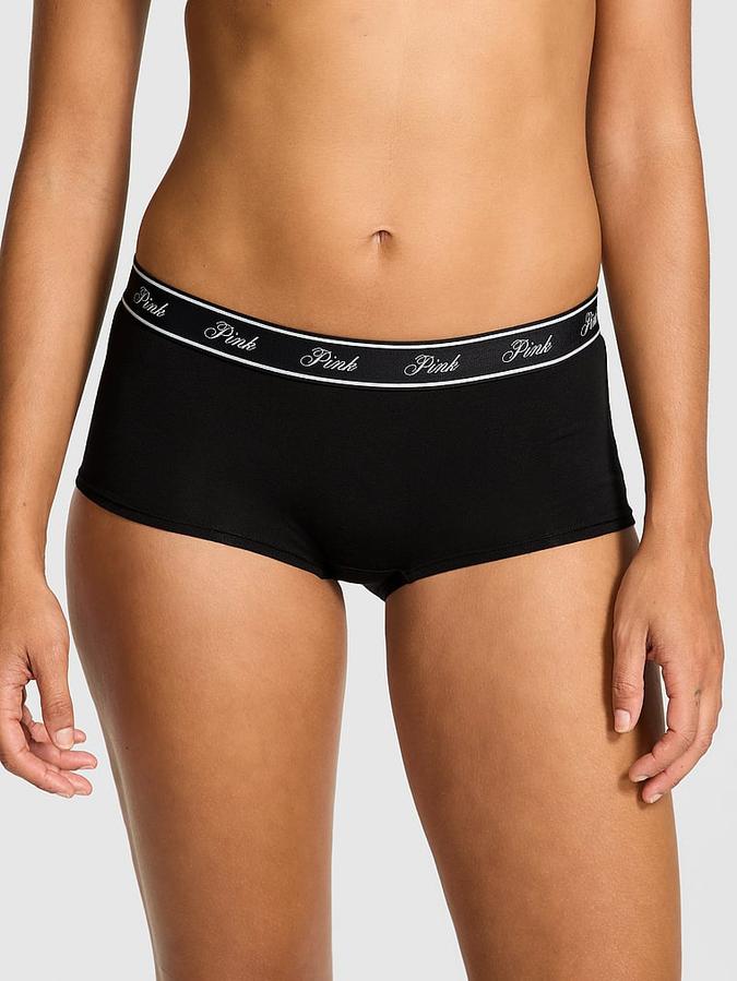 Logo Cotton Boyshort Panty