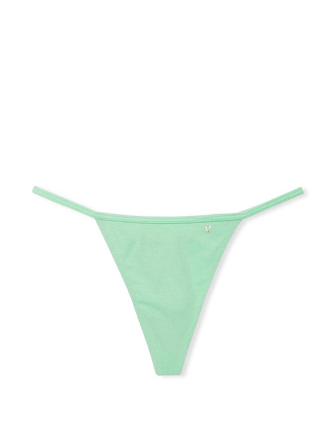 Stretch Cotton V-String Panty image number 2