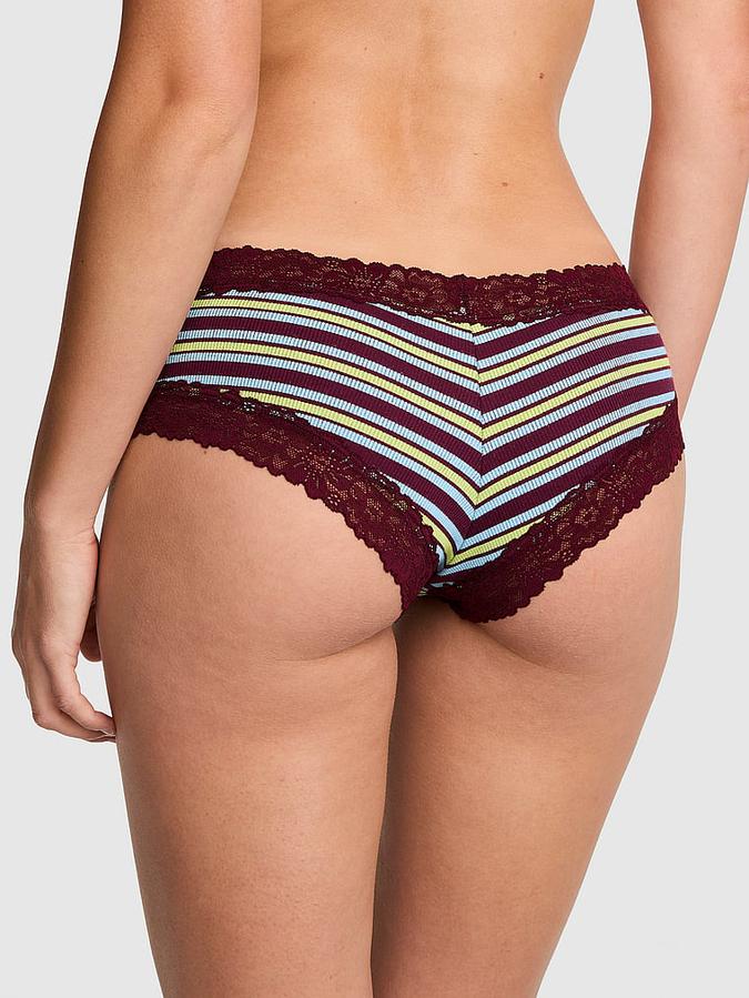 PINK Wink? Lace-Trim Cheeky Panty
