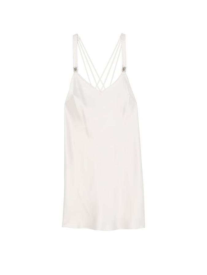 Scattered Shine Strap Satin Strappy-Back Slip image number 2
