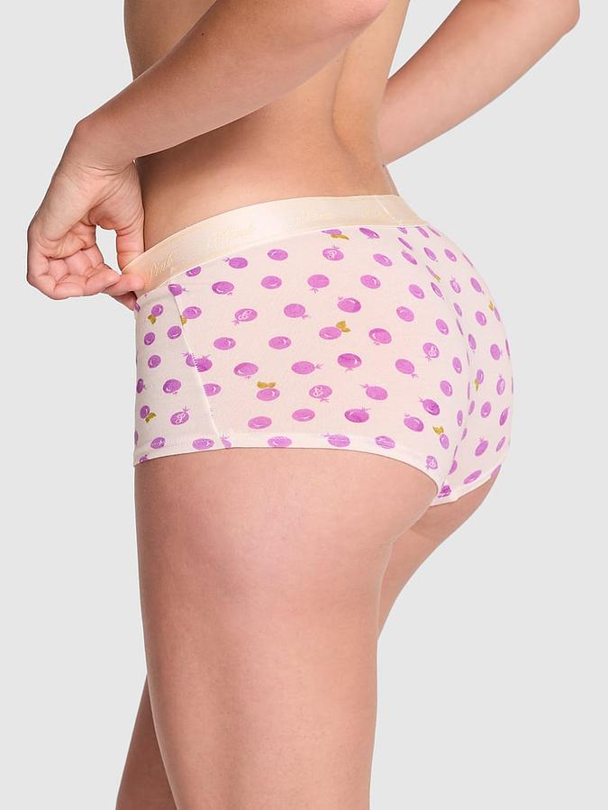 Logo Cotton Shine Boyshort Panty