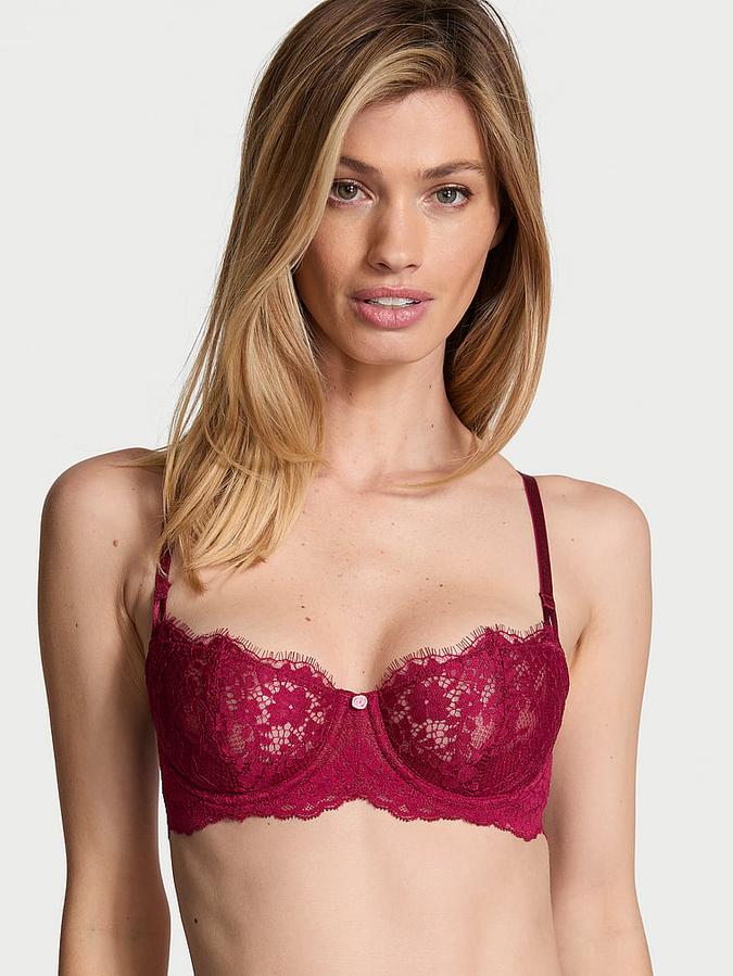 Wicked Unlined Lace Balconette Bra image number 0