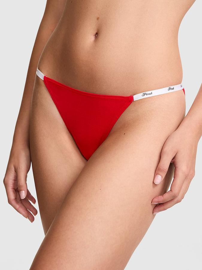 Logo Cotton String Bikini Panty