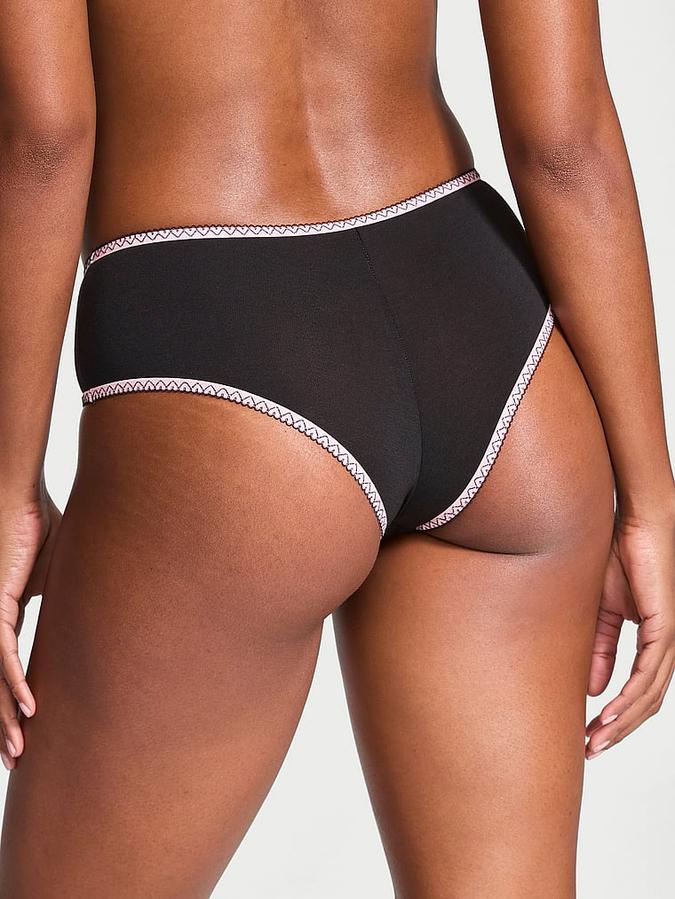 Cotton Heart-Trim Cheeky Panty image number 1