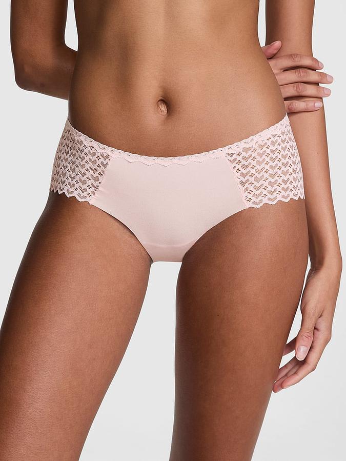 No-Show Heart Lace Hiphugger Panty image number 0