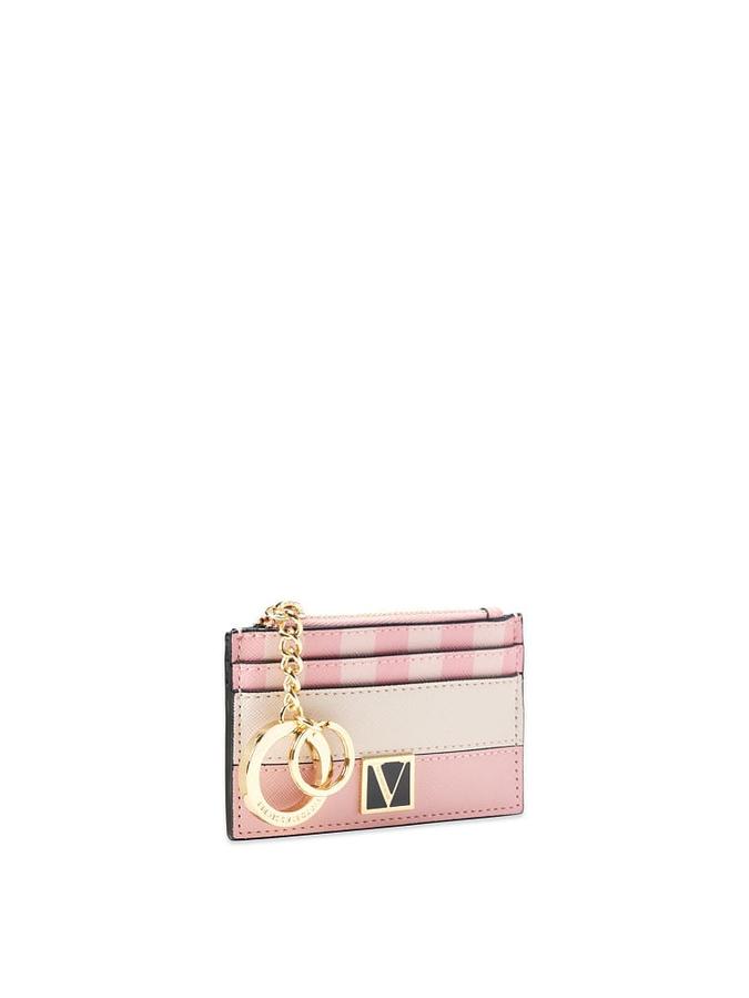 The Victoria Card Case Keychain Iconic Stripe image number 1