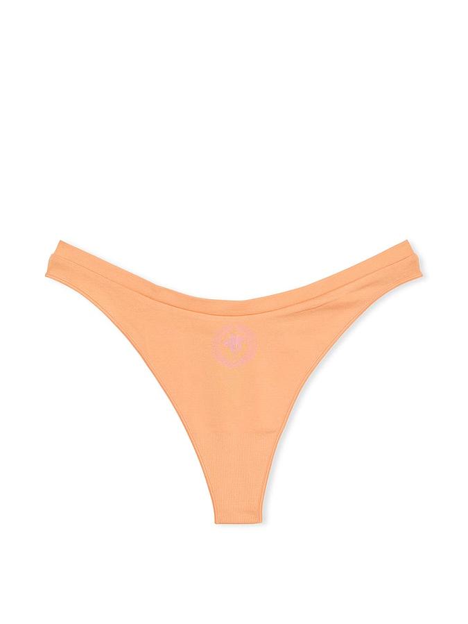 Seamless High-Leg Thong Panty image number 2
