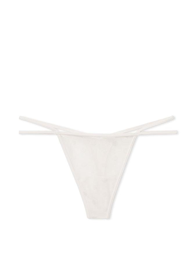 DOT MESH STRAPPY THONG image number 1