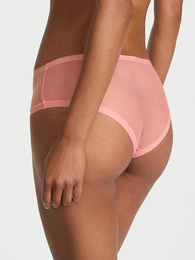 No-Show [Stripe Mesh] Cheeky Panty image number 1
