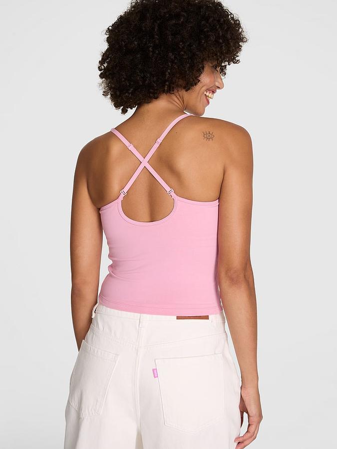 All-Day Cotton Square-Neck Tank Top image number 1