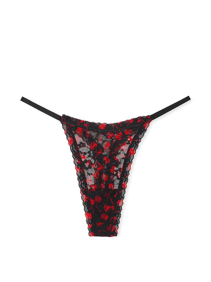 Lace String Thong Panty image number 1