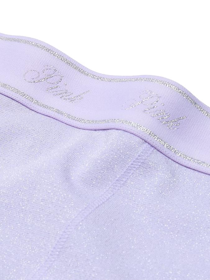 Logo Cotton Shimmer High-Waist Boyshort Panty image number 1