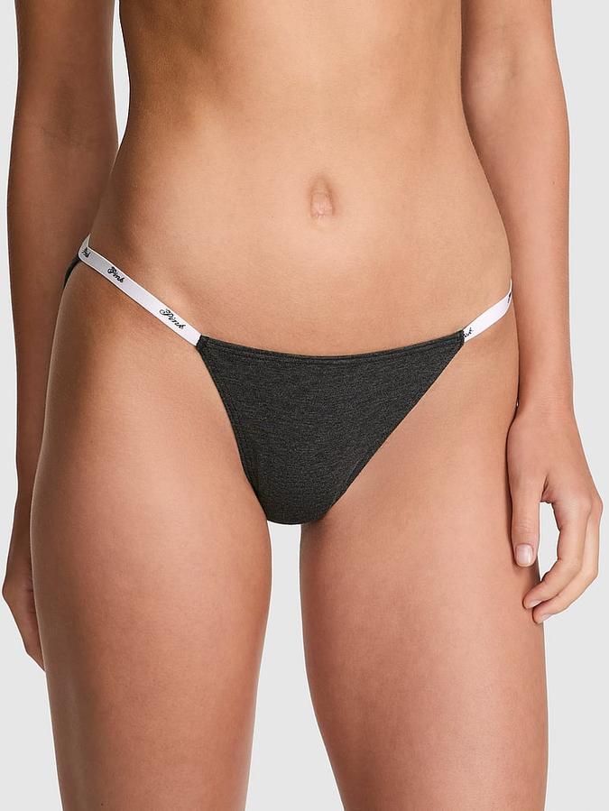 Logo Cotton String Bikini Panty