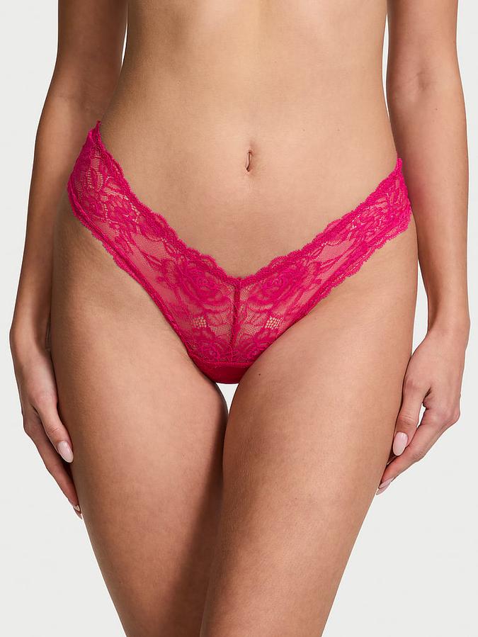 Rose Lace High-Leg Cheeky Panty image number 0