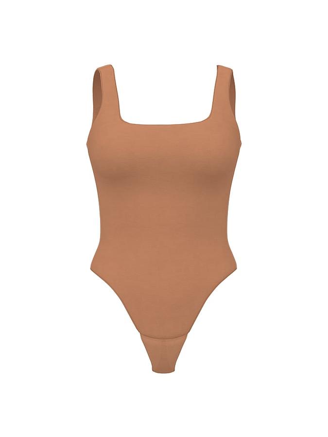 Bodywear by Victoria's Secret with FeatherSoft™ Innovation Square-Neck Tank Bodysuit image number 2
