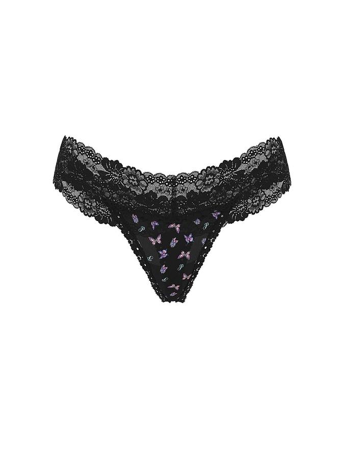 Wink Lace-Trim Thong Panty image number 2