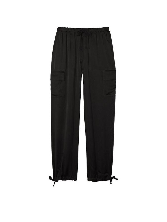 Satin Parachute Pants image number 2