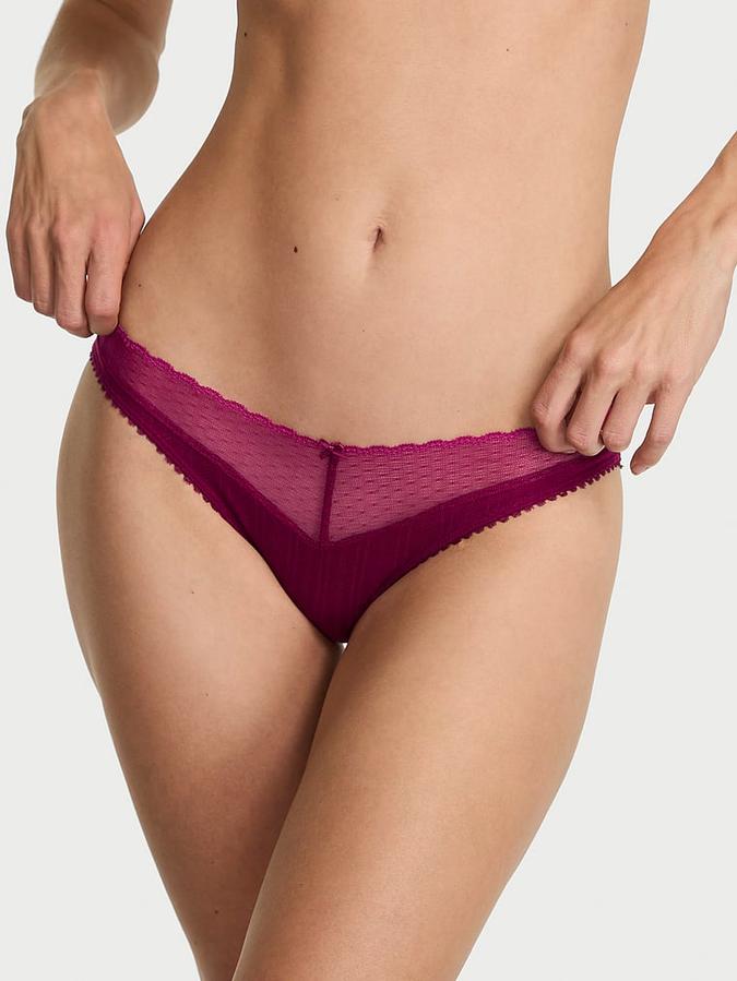 Stretch Pointelle Bikini Panty image number 0