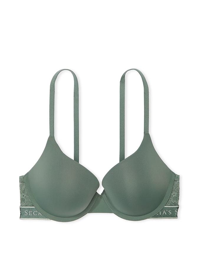 Push-Up Perfect Shape Lace-Trim Bra image number 2