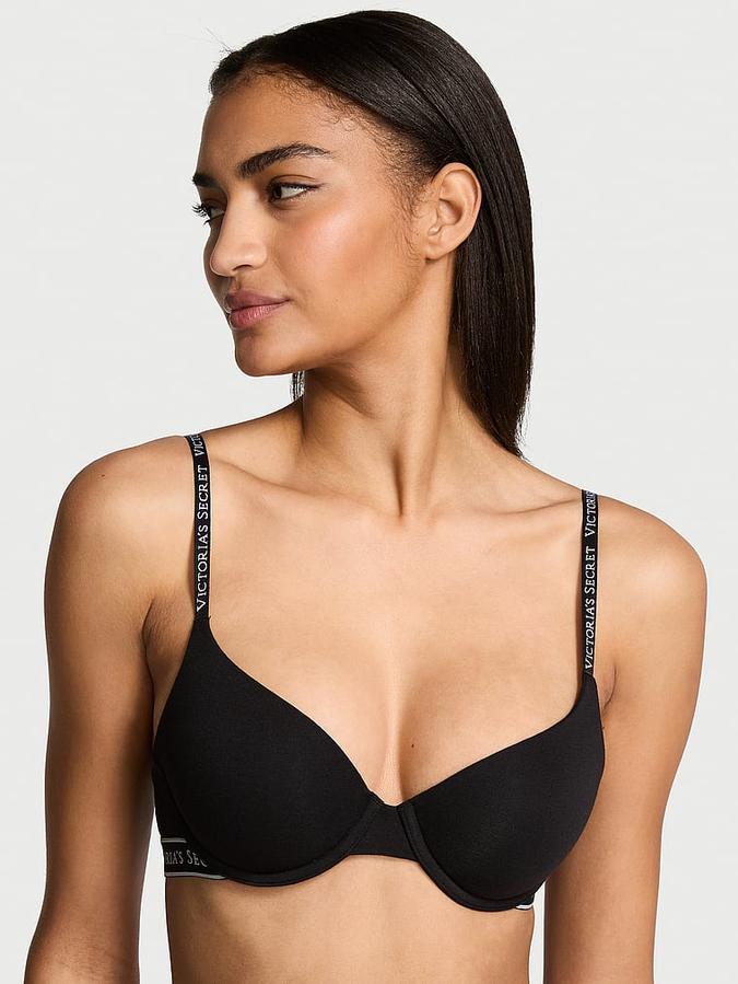 Lightly Lined Cotton Demi Bra image number 0