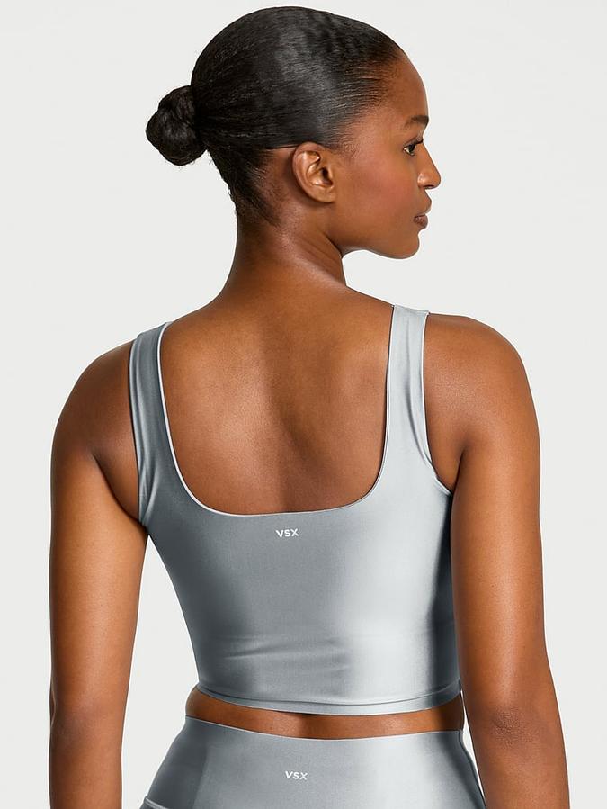 VSX GlossyTech&trade; Square-Neck Bra Top