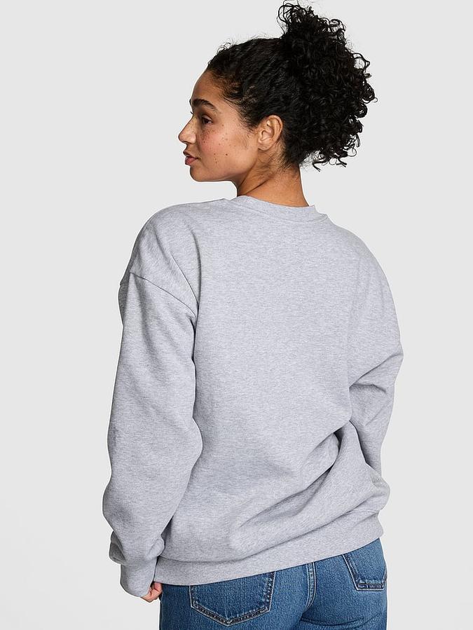 Campus Fleece Oversized Crew Sweatshirt