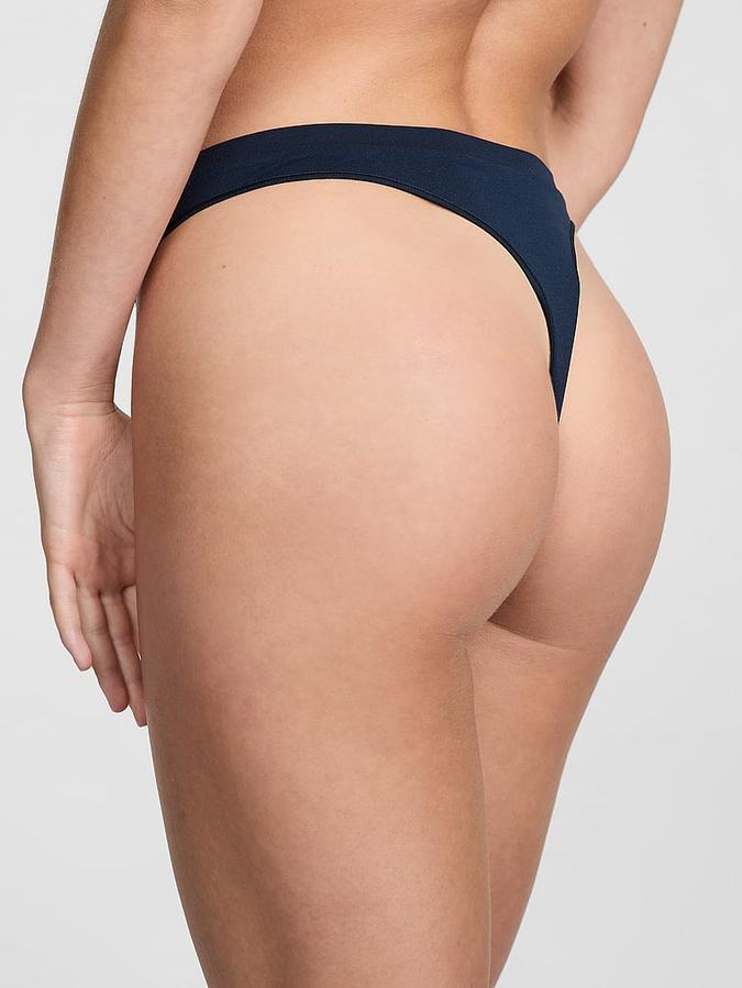 Seamless High-Leg Thong Panty image number 1