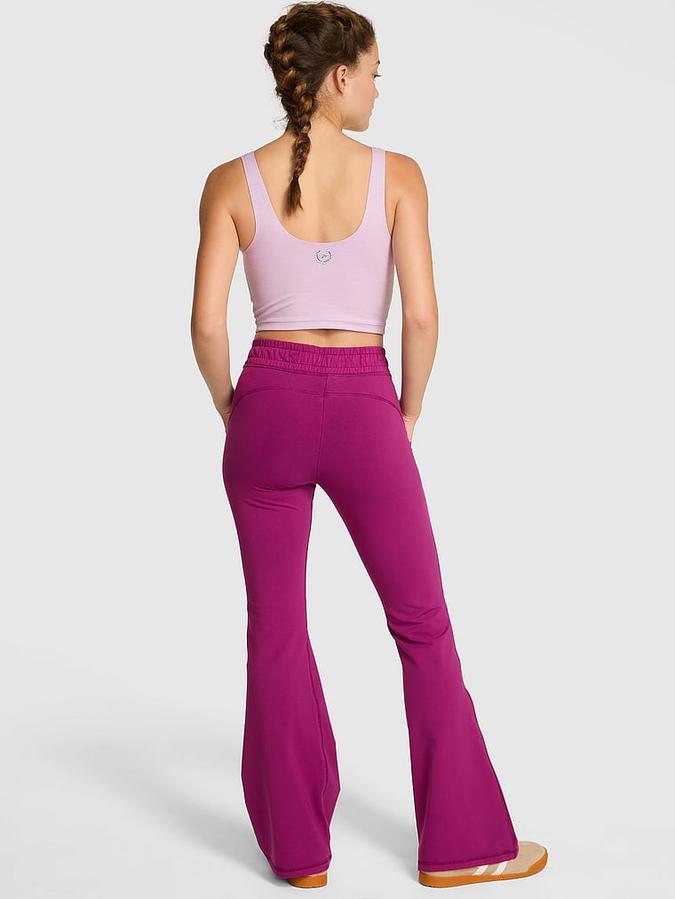 Pink All-Day Cotton Pocket Flare Leggings All-Day Cotton Pocket Flare Leggings