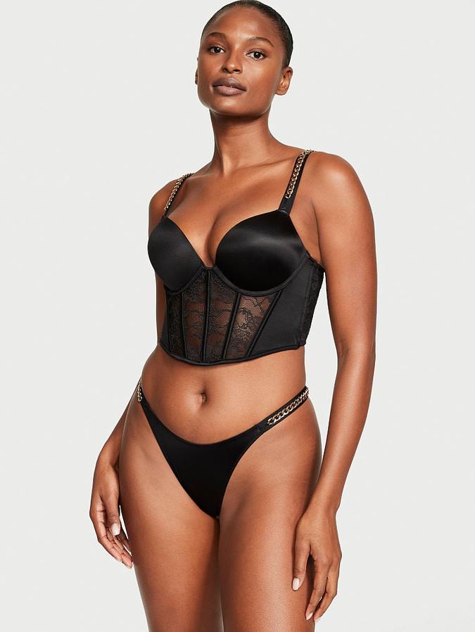 Bombshell Add-2-Cups Chain Strap Corset Top image number 2