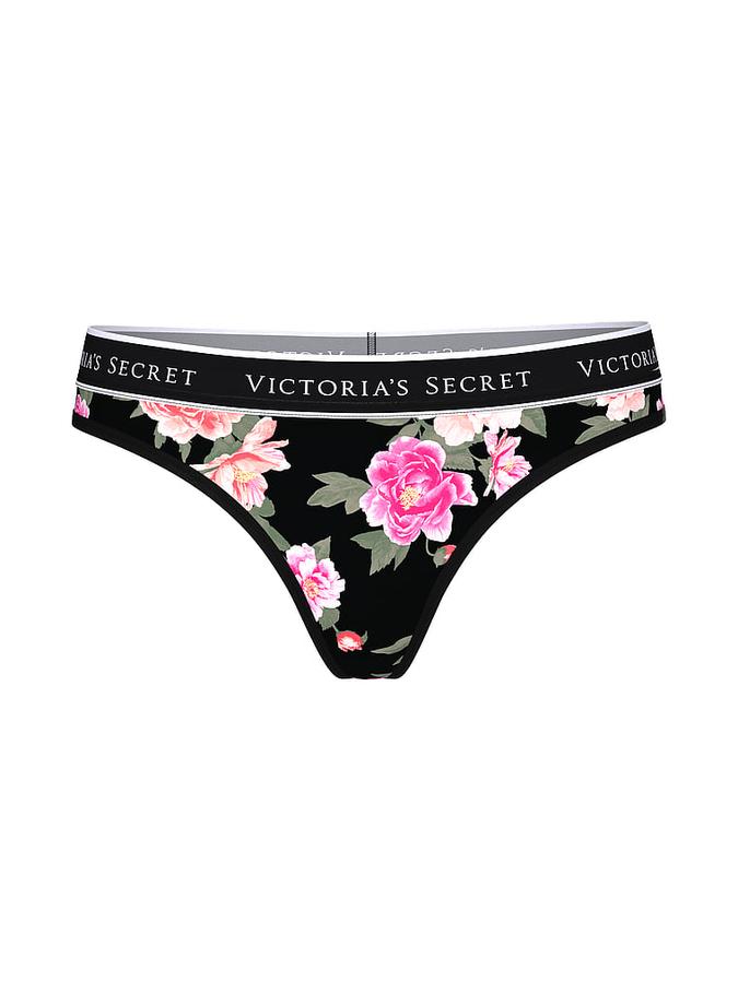 Logo Cotton Thong Panty image number 2