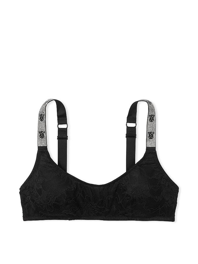 Shine Strap Lace Scoop Bralette image number 2