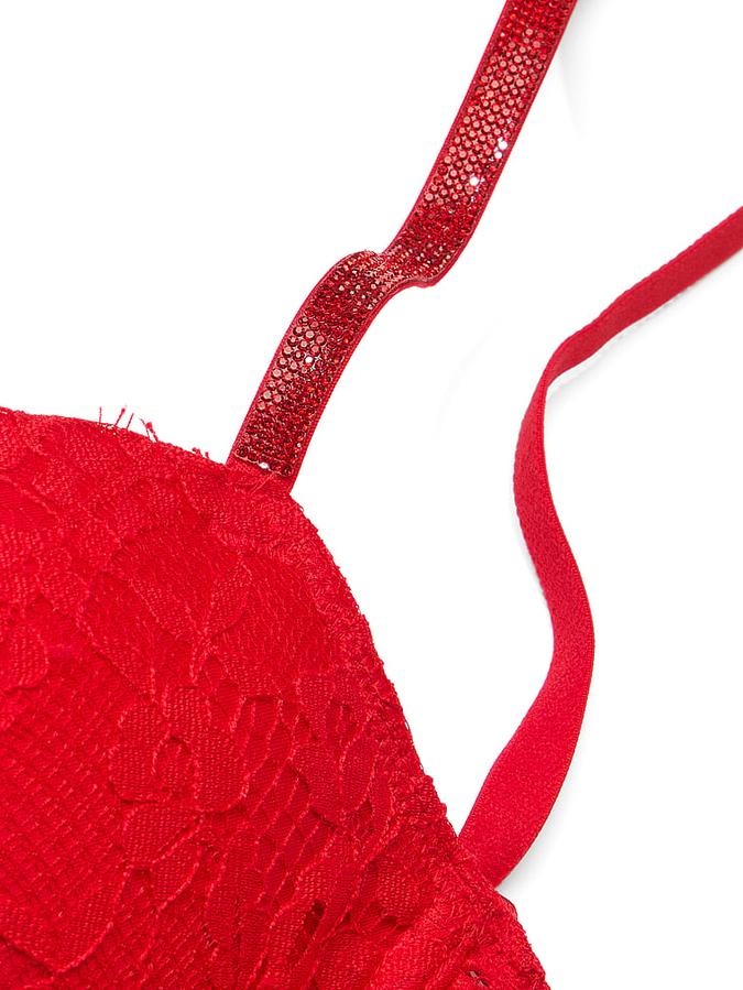 Twinkle Strap Lace Classic-Coverage Demi Bra image number 3