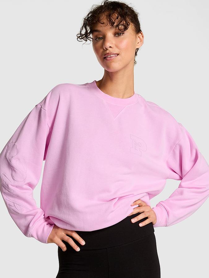 Ivy Fleece Oversized Crew Sweatshirt